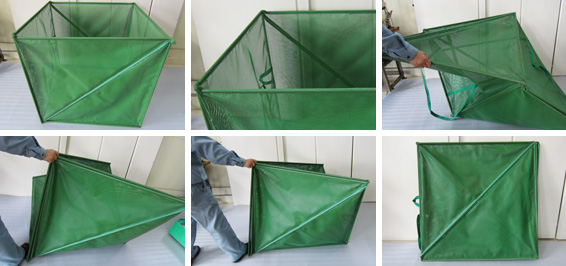 折たたみ式コンテナー（グリーン)