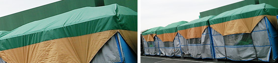 雨溜まり防止シート